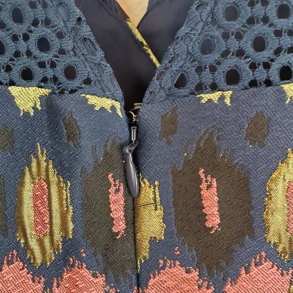 Anthro HD in Paris Yana Jacquard Peplum top (430) - Picture 9 of 11